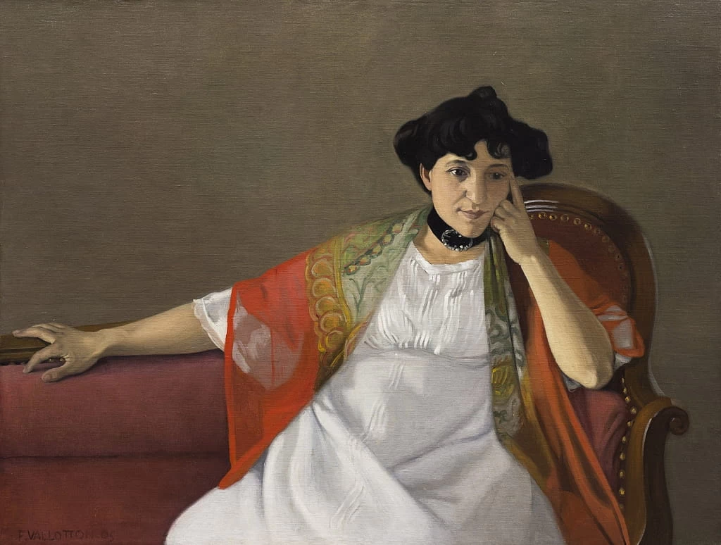 Ritratto della moglie dell'artista, Gabrielle Vallotton, 1905